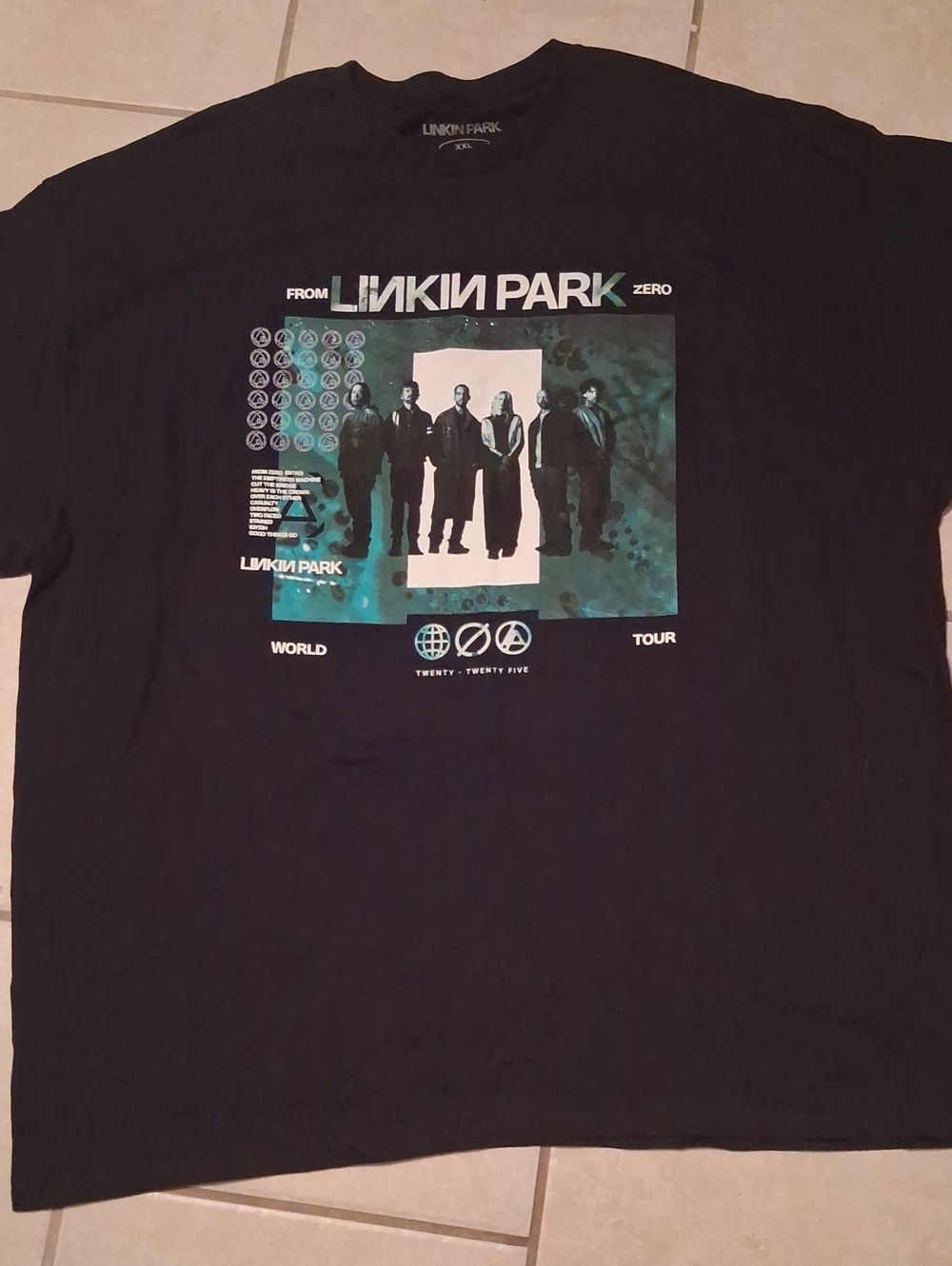 Linkin Park Unisex Sz XXL Licensed Black Graphic Band Tshirt